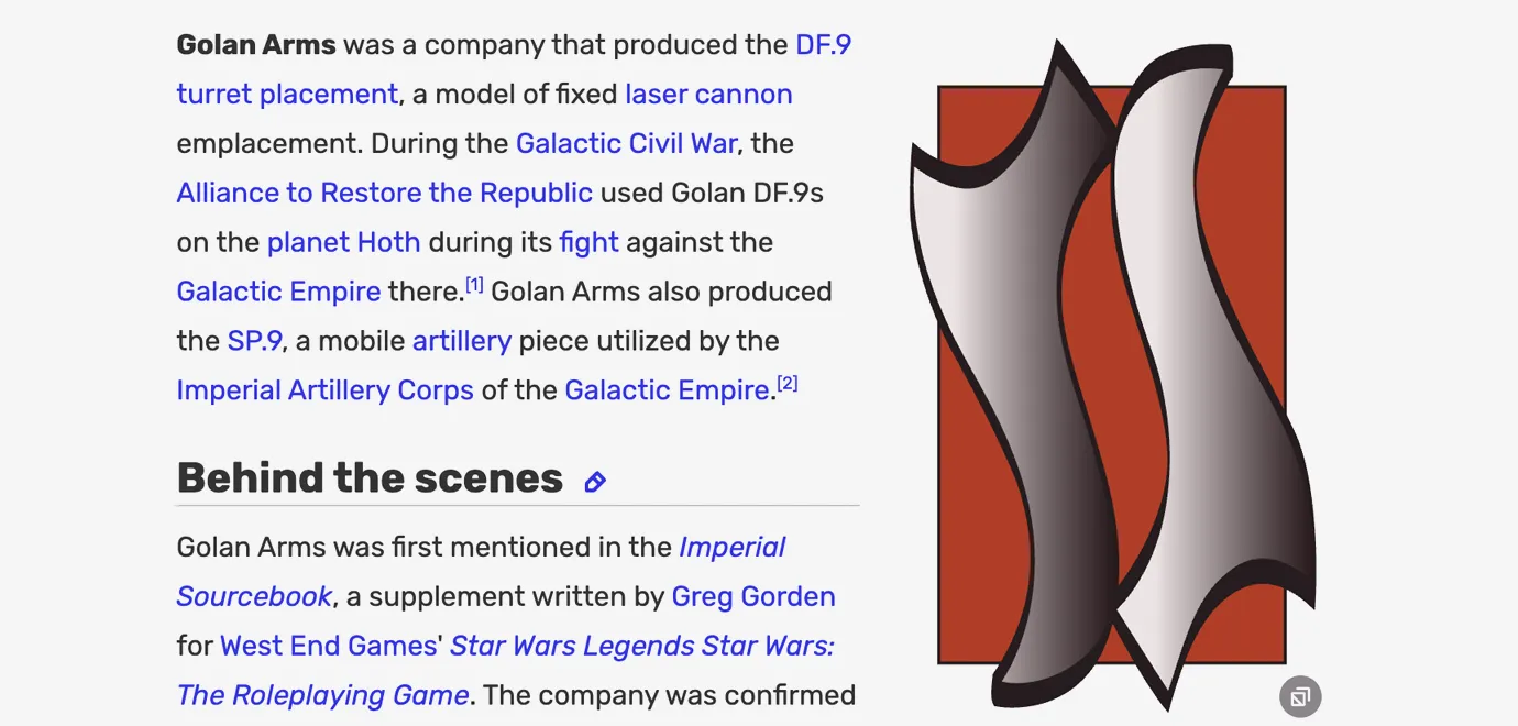 Golan Arms reference still