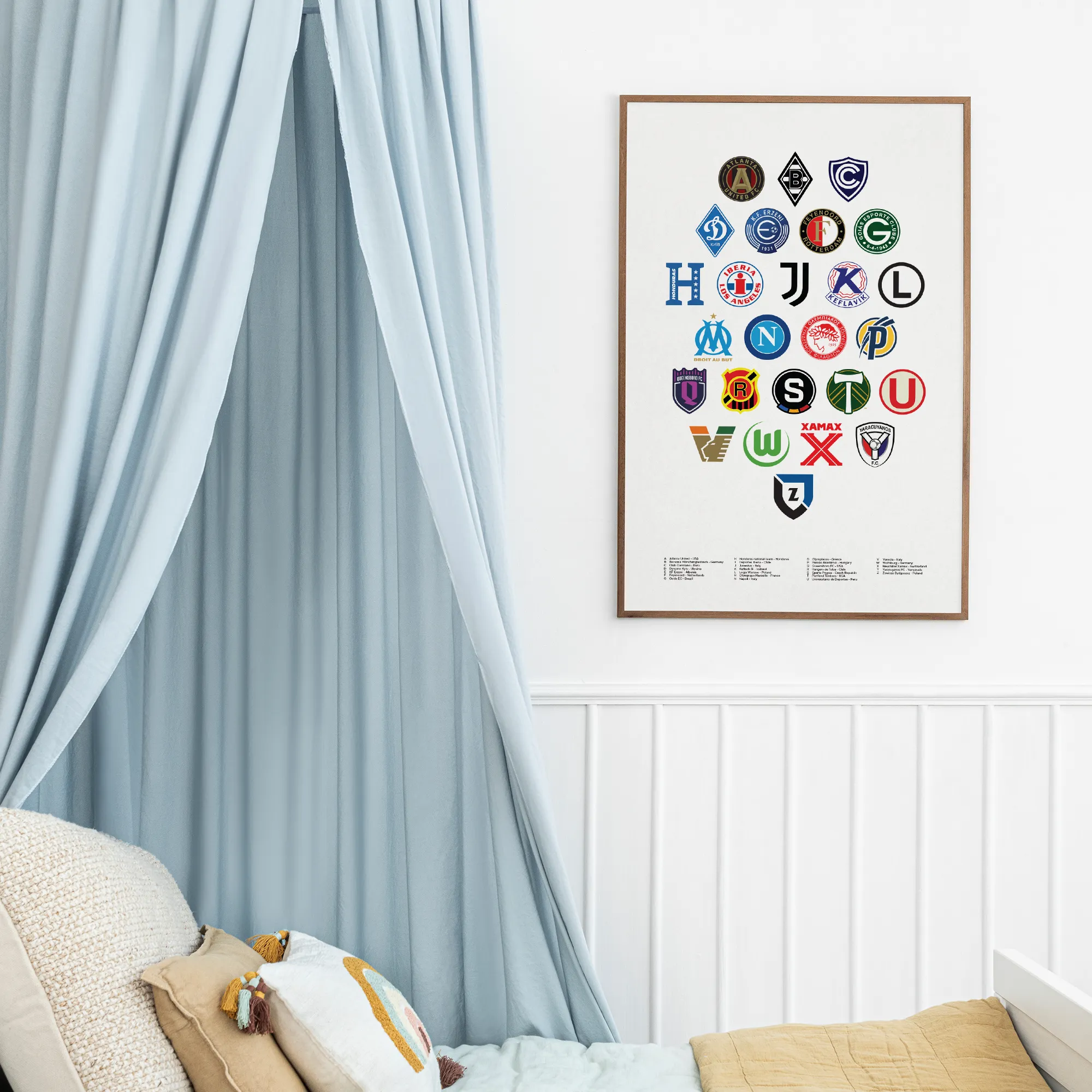 Football Alphabet in room