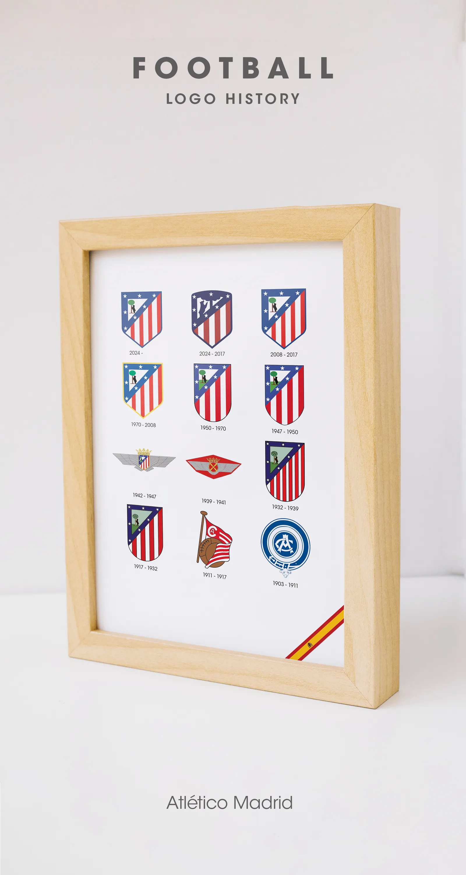 Atletico Madrid poster in room