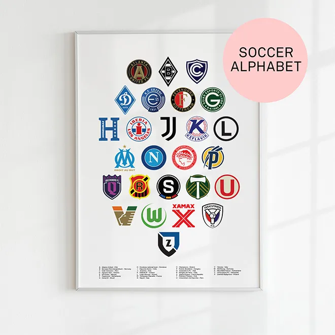 Football Alphabet poster preview