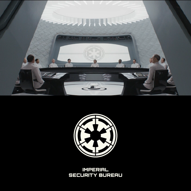 Galactic Empire cog symbol redrawn as a vector for the Star Wars symbols poster