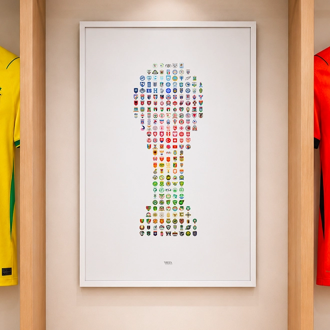 World Cup Poster — 211 FIFA Nations infographic poster